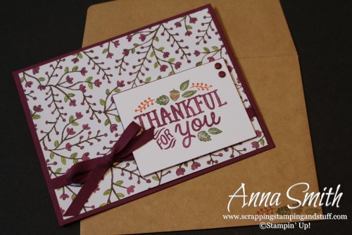 Thankful for You Invitations featuring Thankful Forest Friends and Into the Woods designer paper