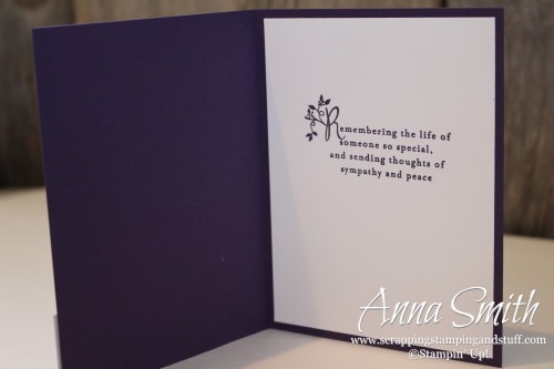 Amethyst Birthstone Challenge Card featuring Remarkable You and Thoughts and Prayers stamp sets