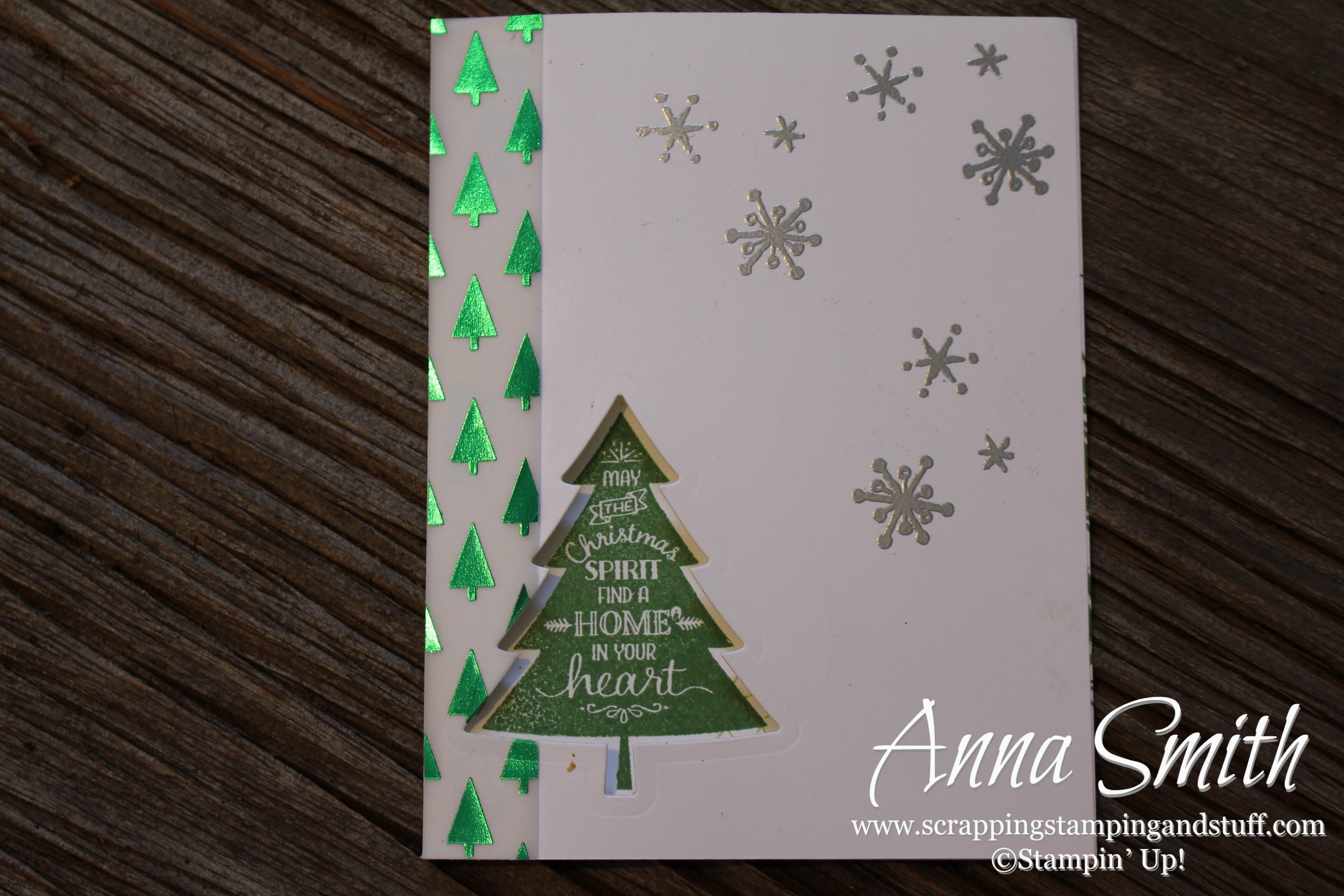 Peaceful Pines Christmas Card Stampin' Up!