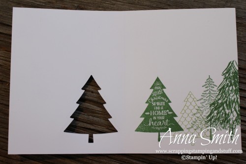 Peaceful Pines Christmas Card Stampin' Up!