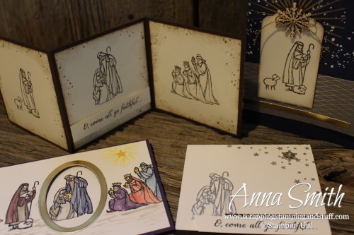 All Ye Faithful Christmas Cards with nativity scenes