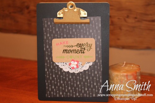 Stampin' Up! Enjoy the Little Things Project Kit clipboard seasonal display