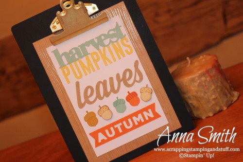 Stampin' Up! Enjoy the Little Things Project Kit clipboard seasonal display