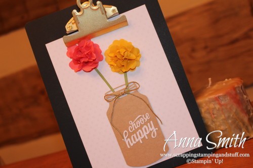 Stampin' Up! Enjoy the Little Things Project Kit clipboard seasonal display