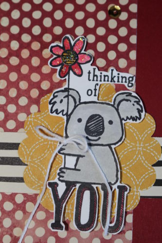 Kind Koala Thinking of You Card made with Farmers Market designer series paper.