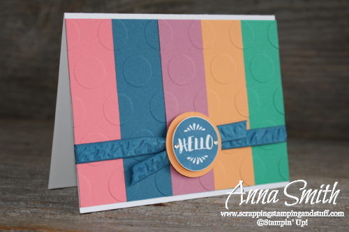 Stampin' Up! 2016-2016 In Colors, Flirty Flamingo, Dapper Denim, Sweet Sugarplum, Peekaboo Peach, and Emerald Envy, and the Pop of Paradise stamp set