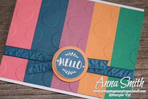 Stampin' Up! 2016-2016 In Colors, Flirty Flamingo, Dapper Denim, Sweet Sugarplum, Peekaboo Peach, and Emerald Envy, and the Pop of Paradise stamp set