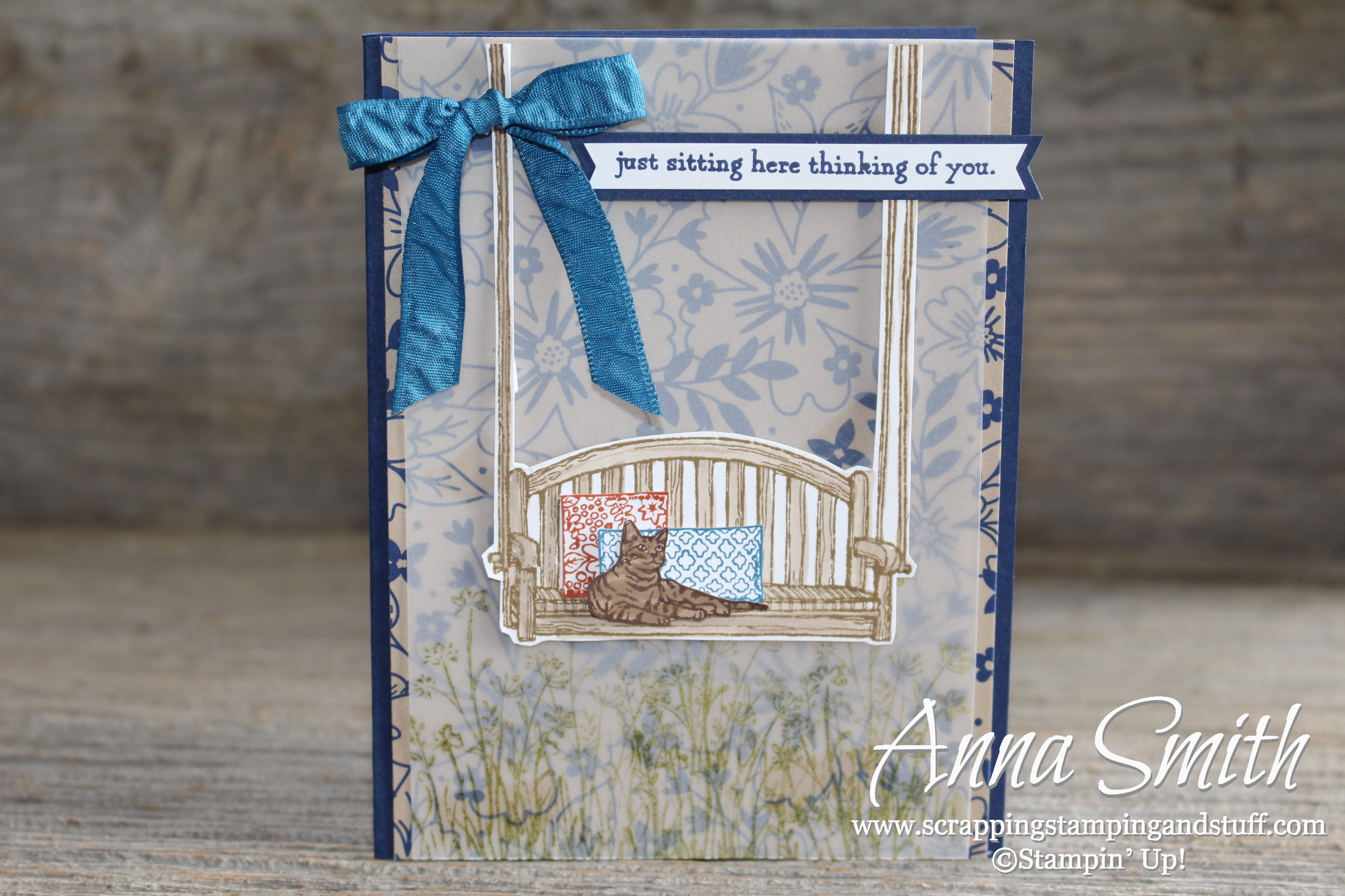 Stampin’ Up! Sitting Here Porch Swing Card