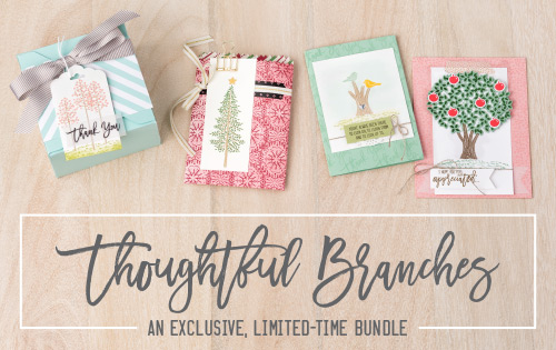 The Stampin' Up! Thoughtful Branches Bundle is available for a limited time, while supplies last! Get it before it's gone!