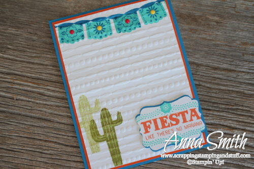 Cute cactis card made with Stampin' Up! Birthday Fiesta Stamp Set