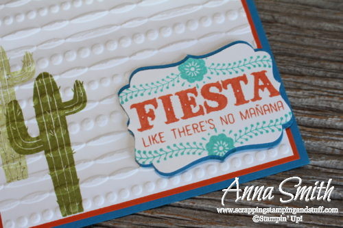 Cute cactis card made with Stampin' Up! Birthday Fiesta Stamp Set