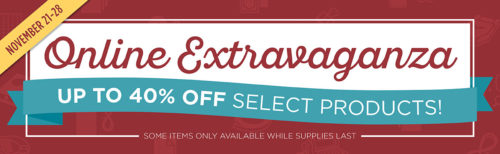 Stampin' Up! Online Extravaganza Black Friday Week Sale and Deals