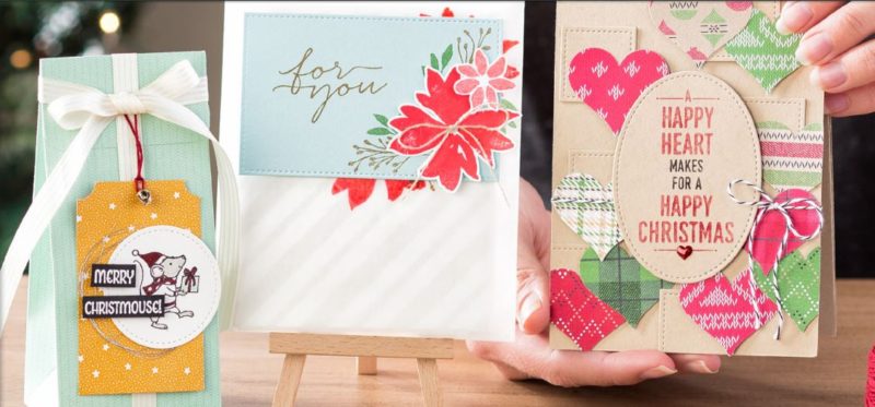 New Stitched Shapes framelits from Stampin' Up! are the perfect handmade touch for cards and craft projects, and coordinating stamp sets are 25% off!