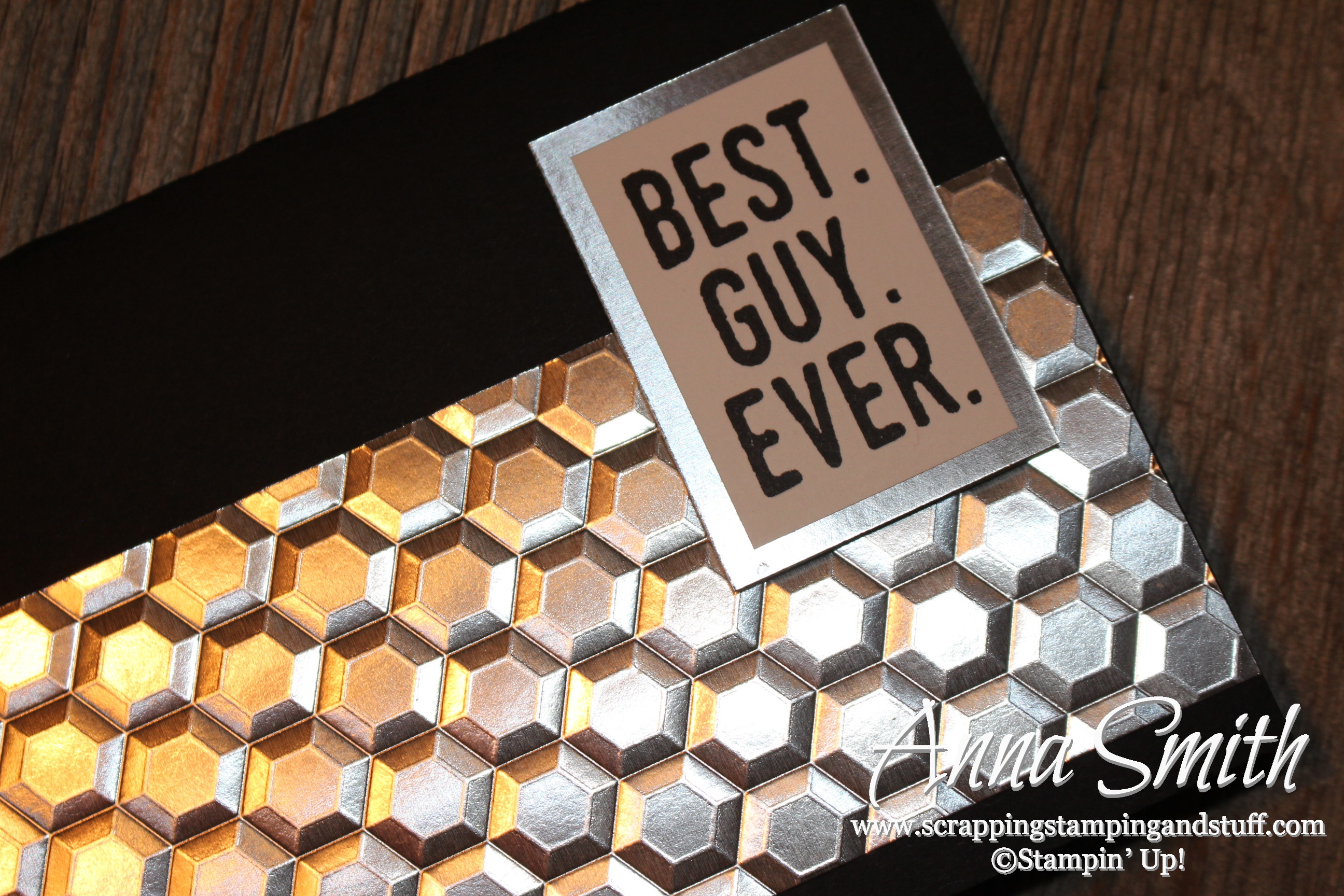 Handsome Hexagons with the Hexagon Embossing Folder