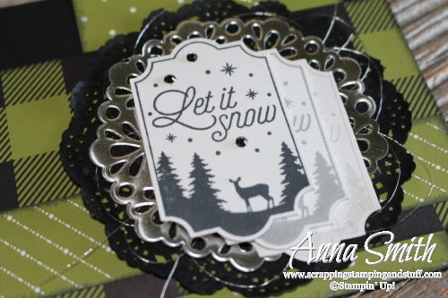 7 Days of Holiday Catalog Sneak Peeks - Day 4! Stampin' Up! Merry Little Labels Christmas Card Idea