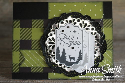 7 Days of Holiday Catalog Sneak Peeks - Day 4! Stampin' Up! Merry Little Labels Christmas Card Idea