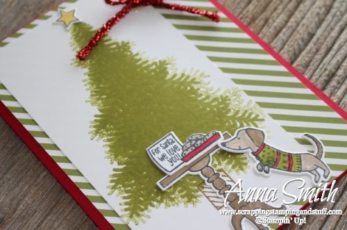 Stampin' Up! Ready For Christmas card idea with cookies for Santa and a weiner dog!