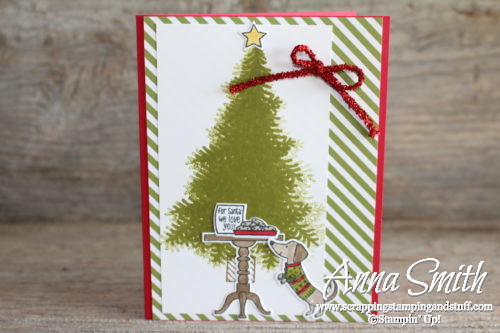 Stampin' Up! Ready For Christmas card idea with cookies for Santa and a weiner dog!