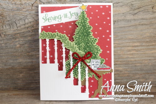 Stampin' Up! Ready for Christmas trifold Christmas card with video tutorial