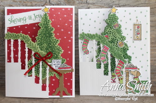 Stampin' Up! Ready for Christmas trifold Christmas card with video tutorial