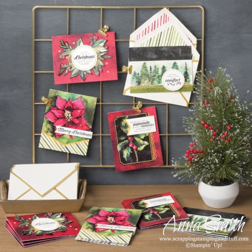 This Christmas Card Kit is PERFECT for beginning stampers, or experienced ones too. Make 20 gorgeous cards in an hour or two - seriously!