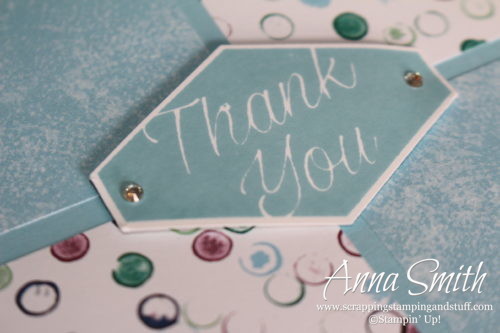 Stampin' Up! Tailored Tag Thank You Note