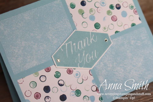 Stampin' Up! Tailored Tag Thank You Note