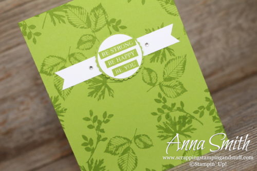 Pretty green encouragement card idea made with Stampin' Up! Rooted in Nature stamp set - Annual Catalog 2018-2019