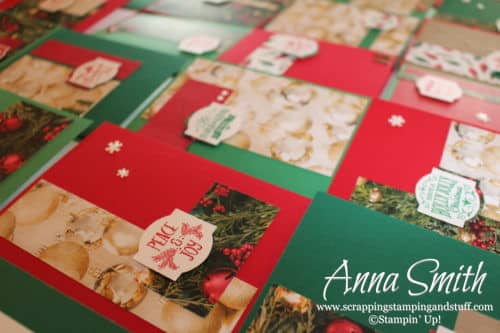 Stampin' Up! Christmas Traditions Punch Box Christmas card kit in the mail - receive enough supplies to make 48 cards in 4 hours along with a simple to follow video tutorial!