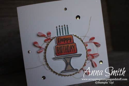 2019 Occasions Catalog Sneak Peek!! Stampin' Up! Piece of Cake birthday card idea