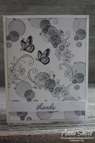 Quick and easy butterfly card idea with the Stampin' Up! Beauty Abounds stamp set #simplestamping