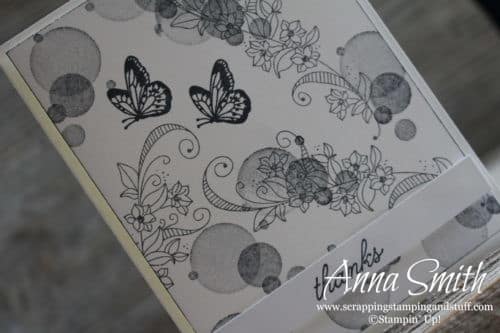 Quick and easy butterfly card idea with the Stampin' Up! Beauty Abounds stamp set #simplestamping