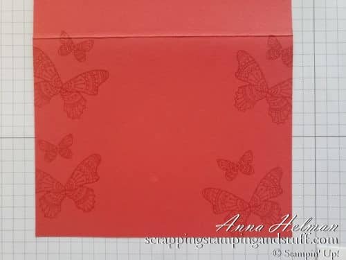 Learn to make handmade cards with my Cardmaking 101 online lessons! This lesson will show you how to make a beginning stamping card idea using the Butterfly Gala stamp set and the stamping off technique!