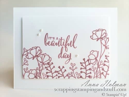 Three Simple Card Designs For Beginning Stampers Using One Stamp Set, One Ink, One Paper - Stampin Up Share What You Love Stamp Set