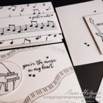 Clean and simple music card ideas using the Stampin