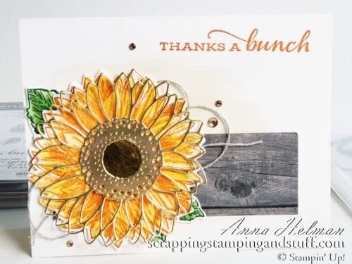 Stampin' Up! 2020-2021 Annual Catalog Sneak Peek! Watercolor Card Tutorial And The Stampin' Up! Celebrate Sunflowers Bundle