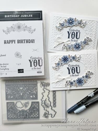 Stampin' Up! Birthday Jubilee Lace Card - Perfect For A Birthday Card Or Wedding Card