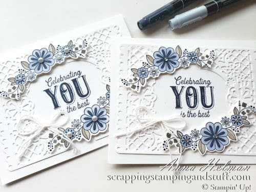 Stampin' Up! Birthday Jubilee Lace Card - Perfect For A Birthday Card Or Wedding Card