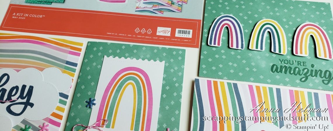 May 2020 Paper Pumpkin Alternatives - A Kit In Color. See how to assemble these projects and lots of alternative prjoects ideas! A wonderful craft subscription kit in the mail.