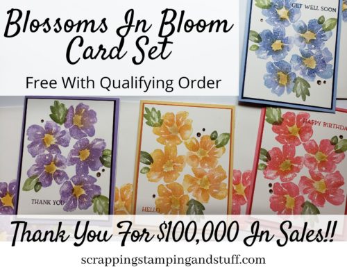 Free Card Set With Order - Blossoms In Bloom Card Set - Thank You For $100K In Sales!