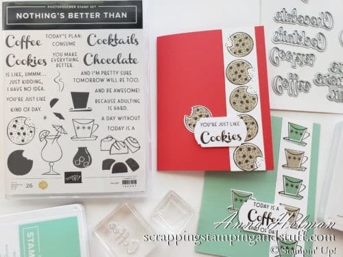 Cute & Funny Cards With Stampin Up Nothings Better Than Stamp Set - Cookies, Chocolate, Coffee & Cocktails!