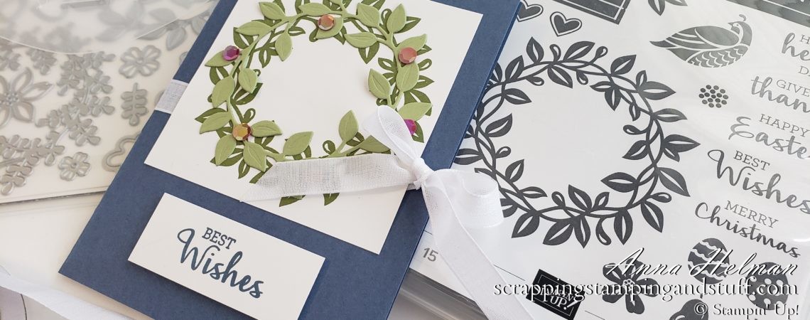 Double Pocket Envelope Card Tutorial Using Stampin Up Arrange A Wreath Bundle - Wedding Gift Card Holder