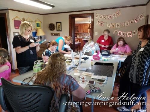 See highlights from our Sassy Stampers Stampin Up demonstrator team retreat! Includes make and takes, a view inside Windmill Lane Farm craft retreat, and more.