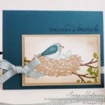 Create This Simple Bird Next Scene Card In A Few Minutes Without Dies Or Fancy Techniques Using Stampin Up Birds And Branches