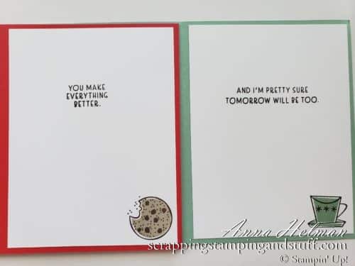 Cute & Funny Cards With Stampin Up Nothings Better Than Stamp Set - Cookies, Chocolate, Coffee & Cocktails!