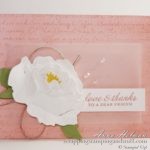 Learn this quick trick for how to make a beautiful, realistic Stampin Up Prized Peony flower with absolutely no sponging!