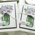 Floral Shaker Card Tutorial Using The Stampin Up Jar of Flowers Bundle