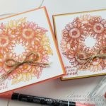 Circle Stamping Stamparatus Technique Tutorial - Create Wreaths, Circles, and More - Stampin Up Celebrate Sunflowers