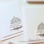 A quick and easy leaf card idea using the Stampin Up Loyal Leaves stamp set. A 2 minute card idea!