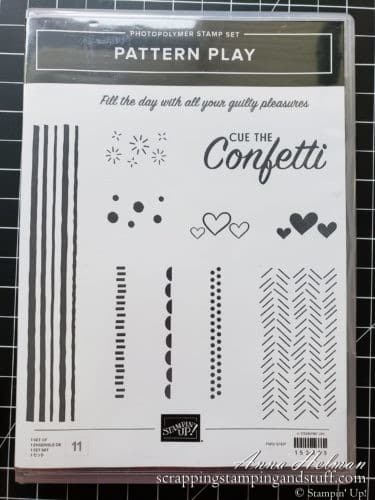 A Quick and Easy Scrapbook Page Idea Using The Stampin Up Pattern Play Stamp Set